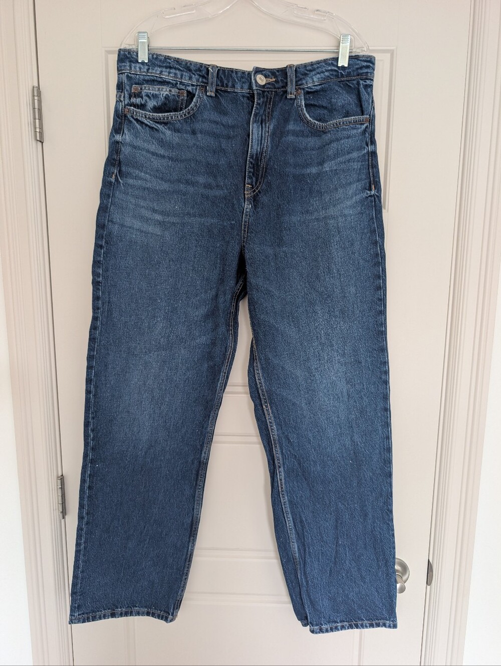 Zara Straight Leg Denim Jeans Size 14